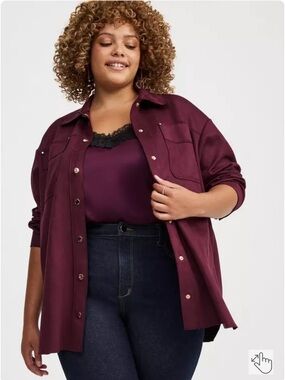 Torrid Faux Suede Shacket